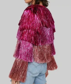 Saltburn Alison Oliver Sparkly Tassel Jacket