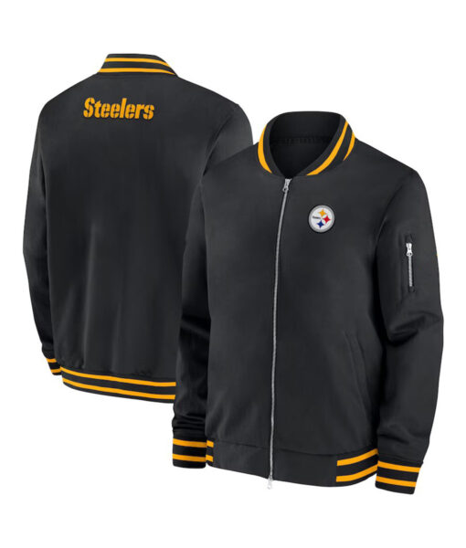 Steelers Mike Tomlin Black Varsity Jacket