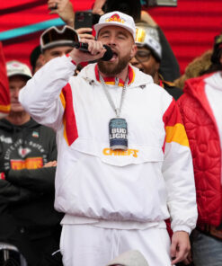 Super Bowl Parade Travis Kelce Cotton Hoodie - Clearance Sale