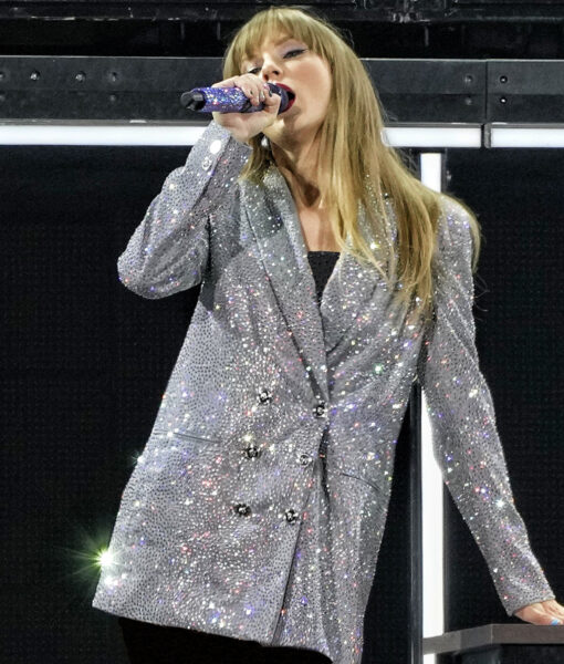 Taylor Swift Silver Sequin Blazer - Clearance Sale