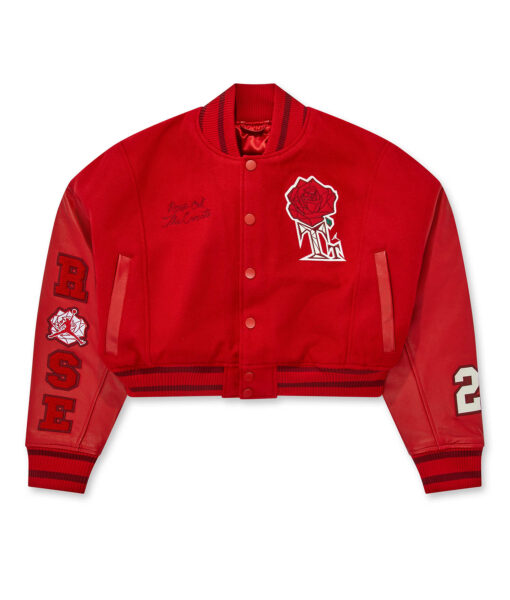 Teyana Taylor Red Cropped Jacket - Clearance Sale