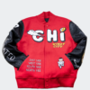 The Chi Chicago Windy City Red Varsity Jacket