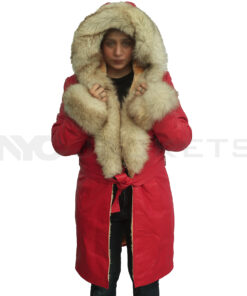 The Christmas Chronicles Goldie Hawn Red Coat - Clearance Sale