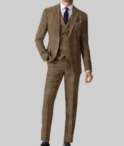 The Gentlemen Theo James Brown Blazer-Front View