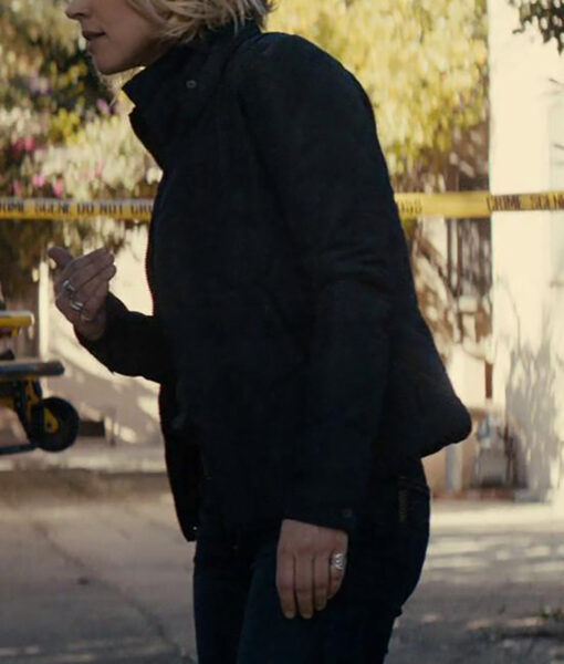 True Detective Rachel McAdams Detective Ani Bezzerides Black Quilted Jacket