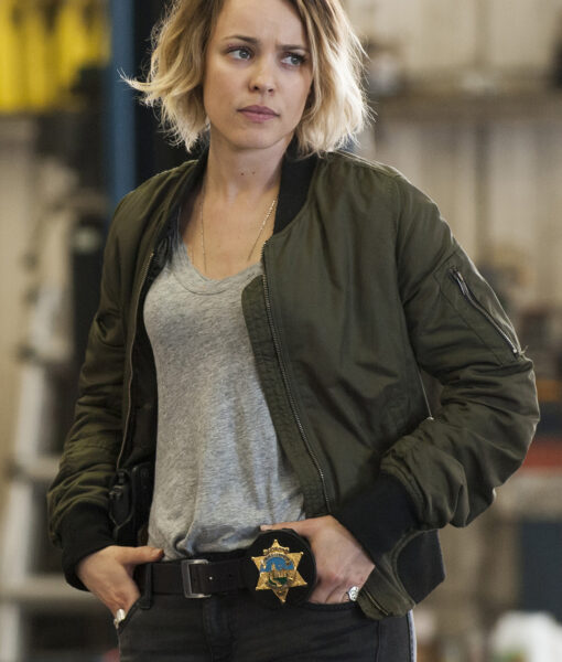 True Detective Rachel McAdams Detective Ani Bezzerides Green Bomber Jacket