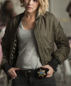 True Detective Rachel McAdams Detective Ani Bezzerides Green Bomber Jacket