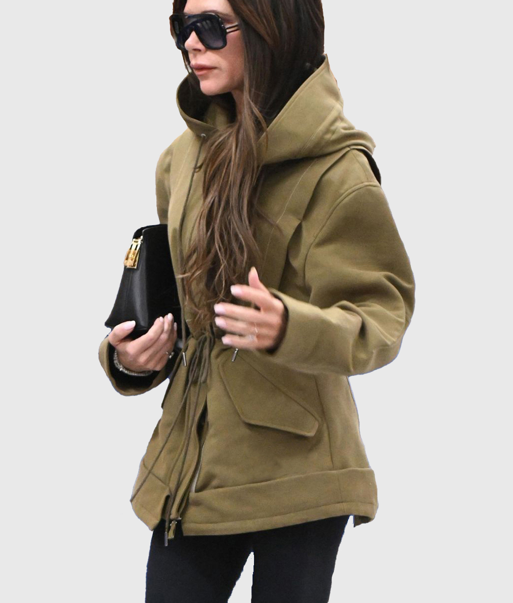 Victoria Beckham Khaki Jacket | Victoria Beckham Spring 2024