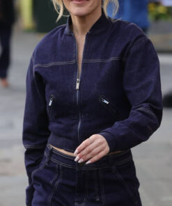 Ashley Roberts Blue Denim Jacket - Front View