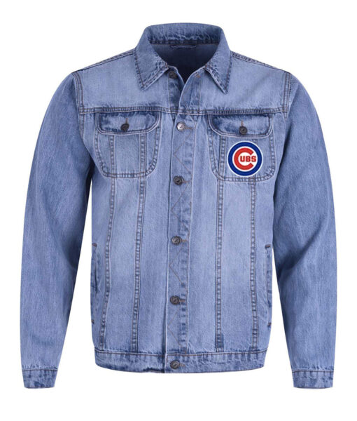 Chicago Cubs Blue Denim Jacket