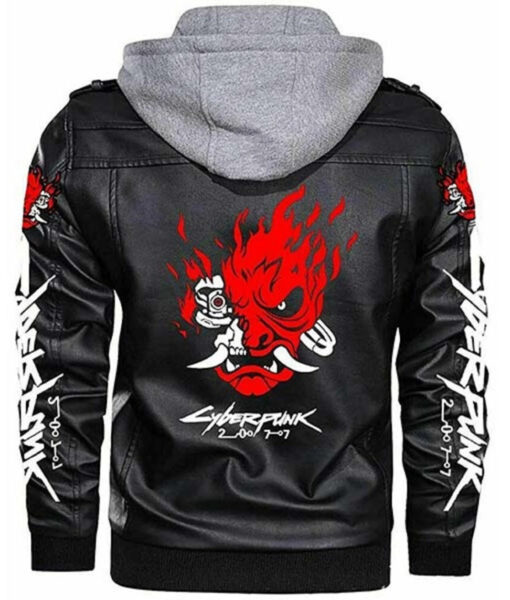 Cyberpunk 2077 Samurai Black Leather Jacket - Clearance Sale