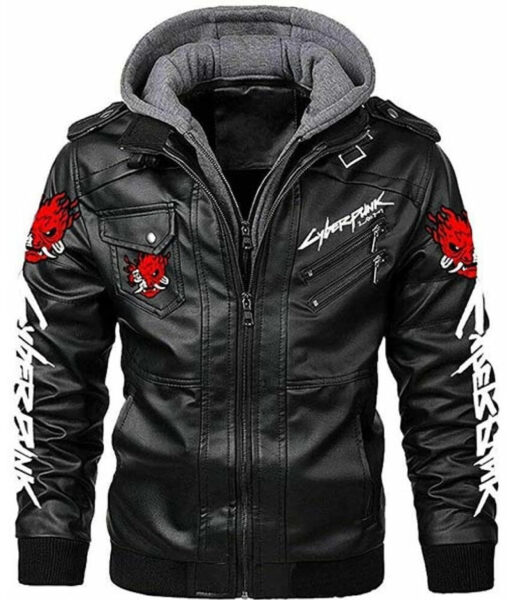 Cyberpunk 2077 Samurai Black Leather Jacket - Clearance Sale