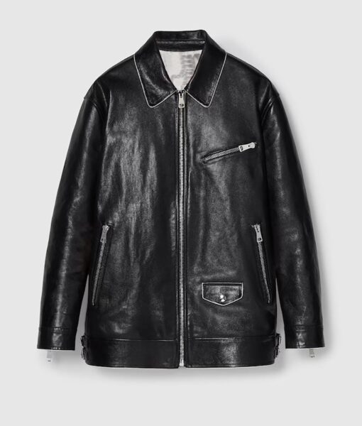 Dakota Johnson Black Leather Jacket