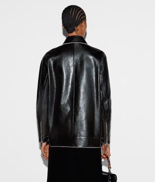Dakota Johnson Black Leather Jacket