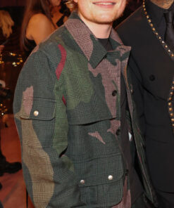 Ed Sheeran Camouflage Cotton Jacket - Ed Sheeran Attended Award 2024- Men's Camouflage Cotton Jacket