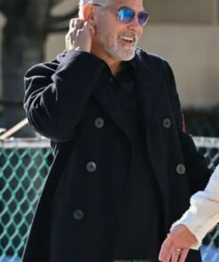 George Clooney Wolves 2024 Wool Coat - George Clooney Wolves 2024 - Men's Wool Coat - Front Vew2