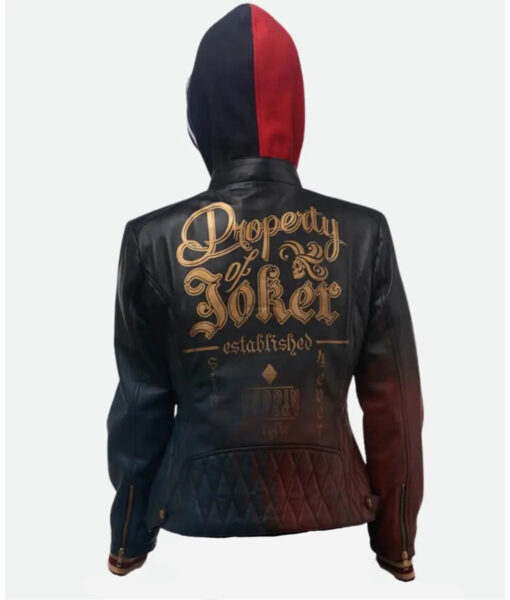 Harley Quinn Daddy’s Lil’ Monster Leather Jacket - Clearance Sale