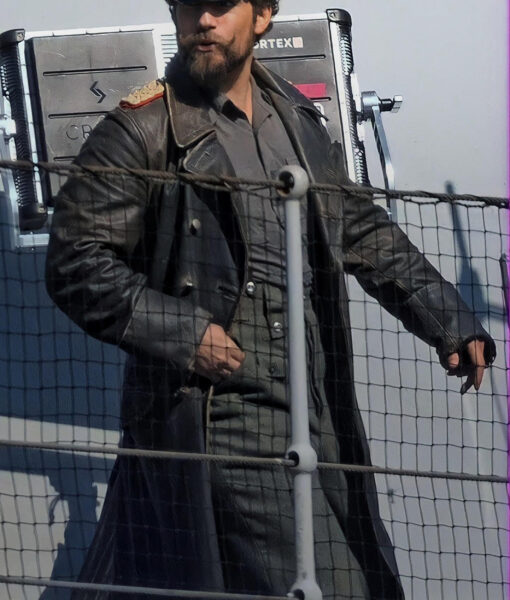 Henry Cavill The Ministry of Ungentlemanly Warfare Leather Coat - Henry Cavill The Ministry of Ungentlemanly Warfar Gus March - Leather Coat - Men's Leather Coat - Front View