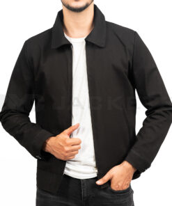 Jack Reacher Black Cotton Jacket - Clearance Sale