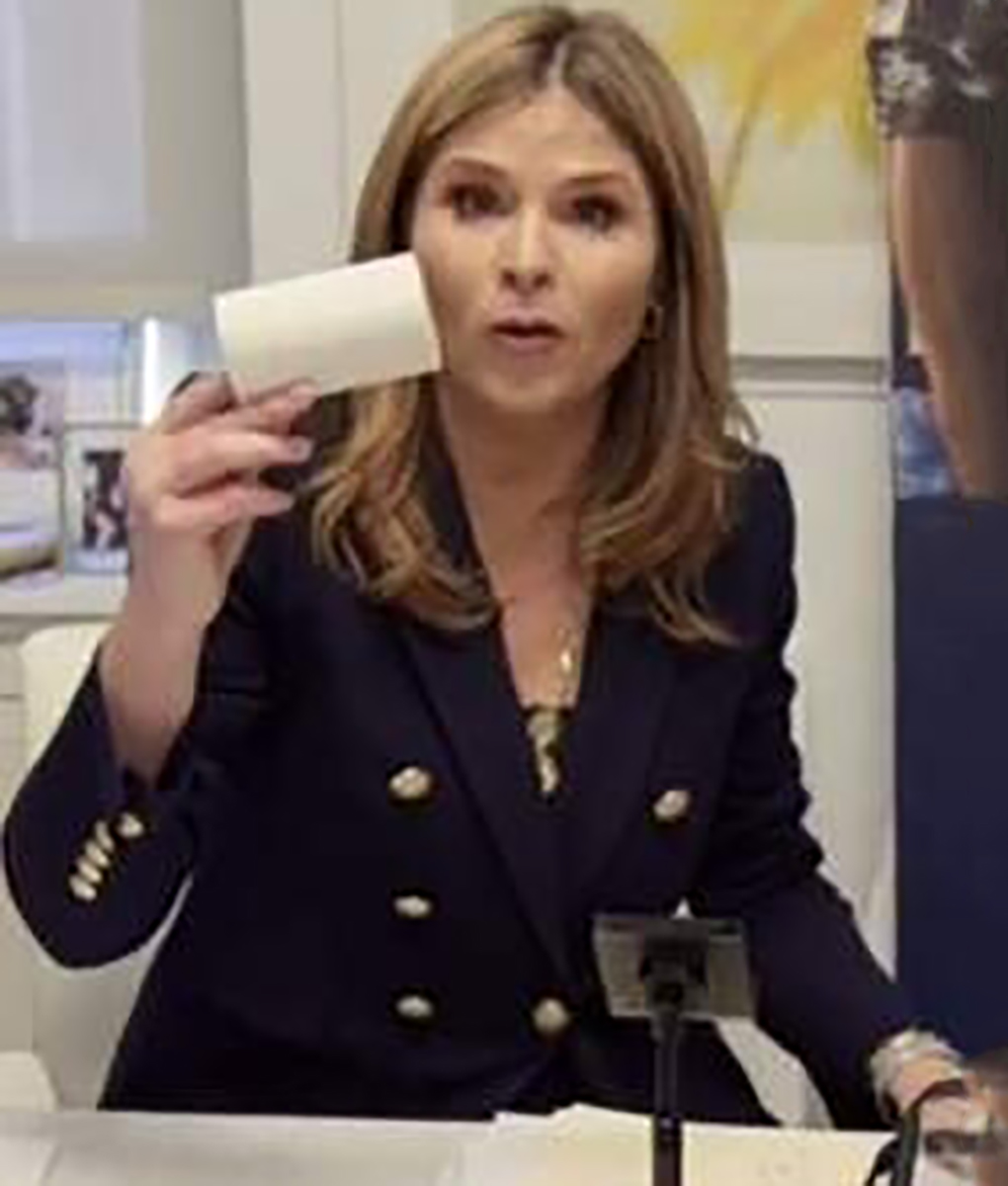 Jenna Bush Hager Navy Womens Blue Blazer - Womens Blue Blazer - Front View