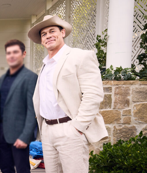 John Cena Ricky Stanicky White Suit - John Cena Ricky Stanicky - Men's White Suit - Front View