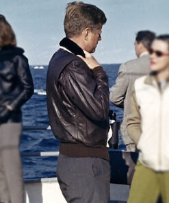 John F. Kennedy Brown Bomber Jacket - Clearance Sale