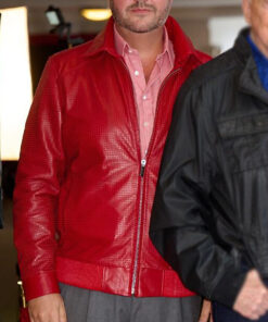 Jonathan Sothcott Renegades Leather Jacket - Jonathan Sothcott Renegades Jacket - Men's Red Leather Jacket - Front View