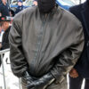 Kanye West Black Leather Jacket