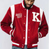 Kappa Alpha Psi Mens Red Varsity Jacket - Men's Red Varsity Jacket - Front View