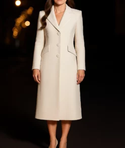 Kate Middleton Christmas Coat Kate Middleton White Wool Coat