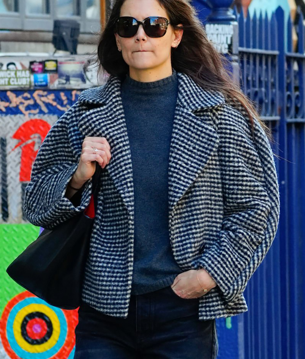 Katie Holmes Plaid Jacket - Katie Holmes Plaid Jacket - Women's Plaid Jacket
