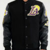 LA Lakers Standard Black Varsity Jacket - Clearance Sale