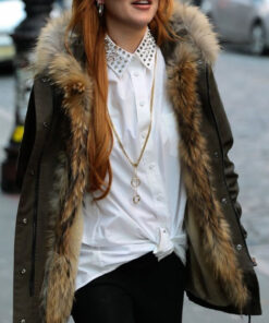 Lindsay Lohan Brown Cotton Jacket