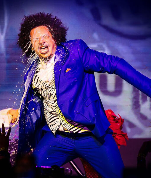 Live Near Broadway Eric Andre Blue Suit - Eric Andre Live Near Broadway Blue Suit