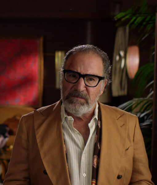 Mandy Patinkin Death and Other Details Rufus Cotesworth Mens Brown Blazer- Mens Brown Blazer - Front View4