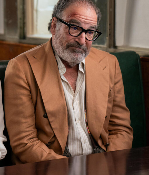 Mandy Patinkin Death and Other Details Rufus Cotesworth Mens Brown Blazer- Mens Brown Blazer - Front View2