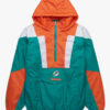 Miami Dolphins Mens Green Hooded Jacket - Mens Green Hooded Jacket - Front View