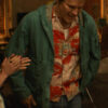 Ryan Reynolds Deadpool & Wolverine Green Jacket - Ryan Reynolds Deadpool & Wolverine Wade Wilson Green Jacket - Men's Green Cotton Jacket - Front View