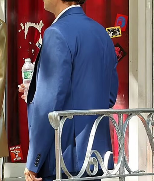 Sebastian Stan A Different Man Blue Suit - Sebastian Stan A Different Man Blue Suit - Men's Blue Suit - Back View