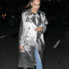 Sofia Carson Silver Trench Coat - Clearance Sale