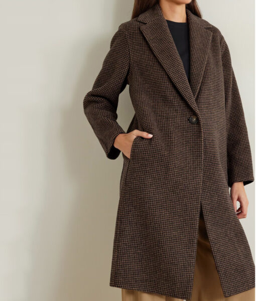 Taylor Swift Houndstooth Trench Coat - Clearance Sale