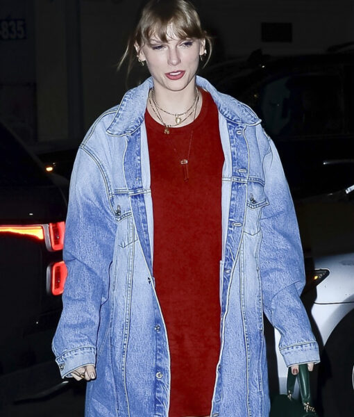 Taylor Swift Long Denim Coat - Clearance Sale
