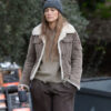 The Mother (2022) Jennifer Lopez Corduroy Jacket - Clearance Sale
