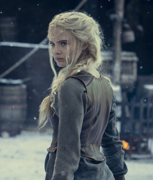 The Witcher Freya Allan Brown Vest - Clearance Sale