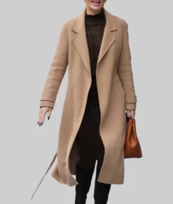 Amanda Holden Peach Wool Coat | NYC Jackets