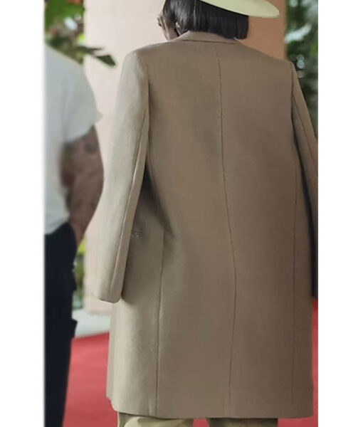 Kelly Rowland Coat - Men's Wool Coat - Back View