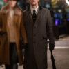 Matthew McConaughey The Gentlemen Michael Mens Grey Coat - Mens Grey Coat - Front View