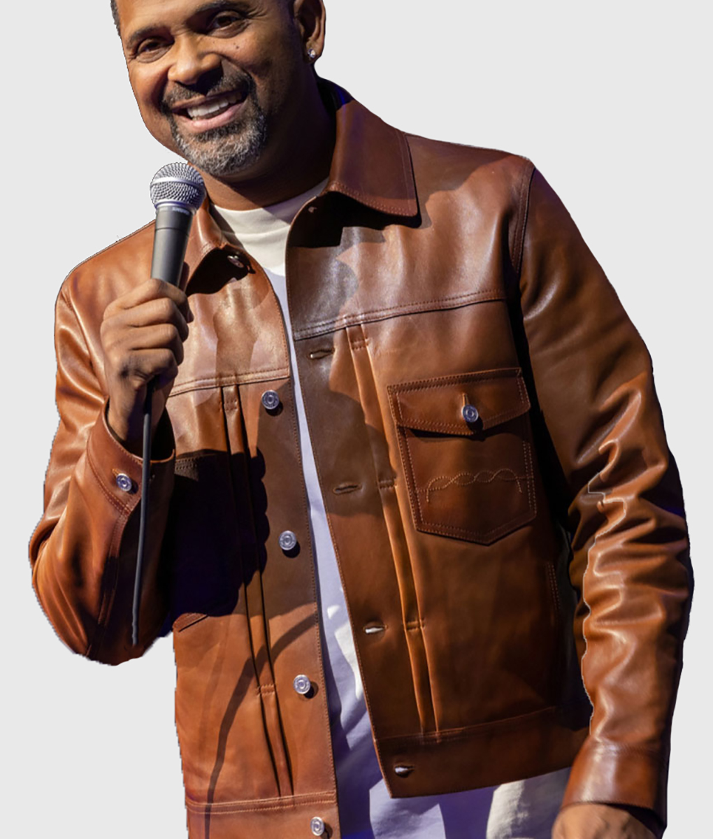 Mike Epps Brown Leather Jacket | NYC Jackets