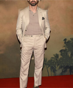 Milo Ventimiglia Mens Cream Suit - Mens Cream Suit - Front View