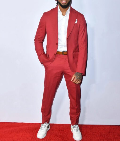 NFLPA Damar Hamlin Suit - Men's Red Suit - Front View